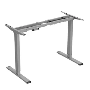 Asztalváz, elektromosan állítható magasságú, hatótávolság 500 mm, ütközésgátló rendszer, szürke, 100 kg