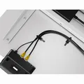 Asztalváz, elektromosan állítható magasságú, hatótávolság 500 mm, ütközésgátló rendszer, fehér, 100 kg