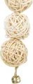 Következő termékkép Rattan golyók haranggal 3 db, függő, 24 cm