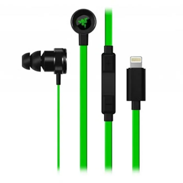 Termék főképe Razer Hammerhead for iOS, sluchátka s mikrofonem, ovládání hlasitosti, černá, lightning