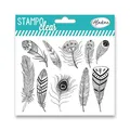 Gél bélyegek Aladine Clear Feathers, 10 db