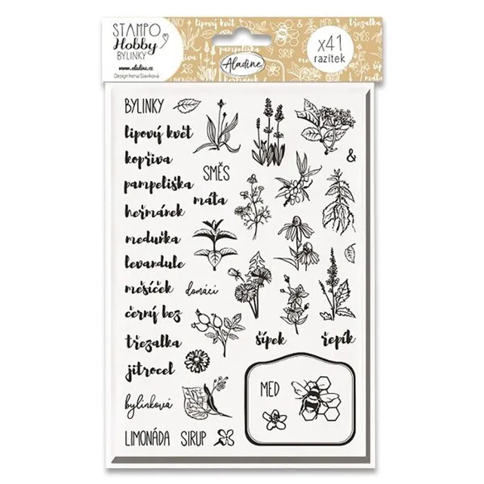 Termék főképe Razítka Stampo Hobby - Bylinky 49 ks