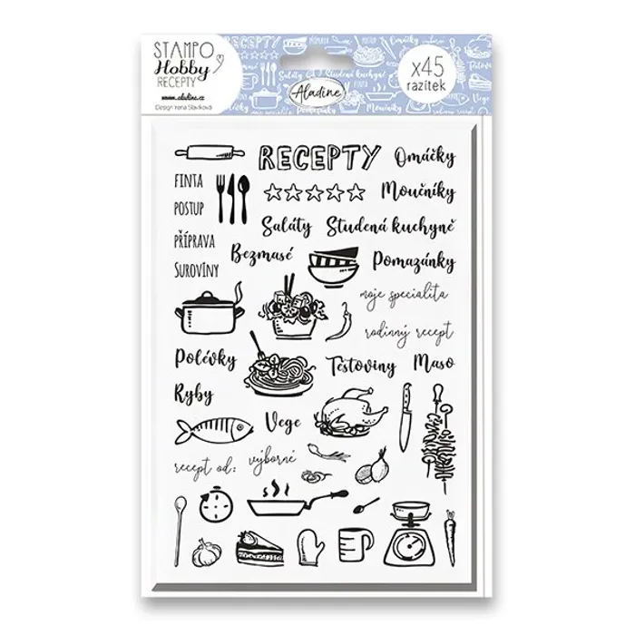 Termék főképe Razítka Stampo Hobby - Moje recepty 52 ks