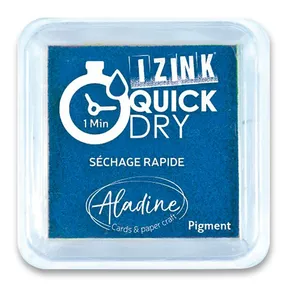 Bélyegzőpárna Aladine Izink Quick Dry kék