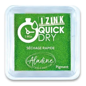 Bélyegzőpárna Aladine Izink Quick Dry zöld