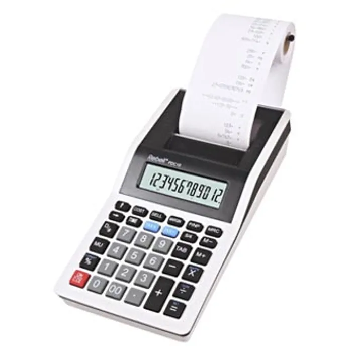 Termék főképe Rebell Kalkulačka RE-PDC10 WB, bílo-černá, stolní s tiskem, dvanáctimístná