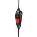 RED FIGHTER H2 gaming fejhallgató mikrofonnal, hangerőszabályzóval, fekete-piros, 2x 3,5 m