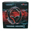 RED FIGHTER H2 gaming fejhallgató mikrofonnal, hangerőszabályzóval, fekete-piros, 2x 3,5 m