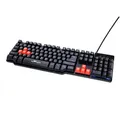 RED FIGHTER K1, billentyűzet US, játék, háttérvilágítású vezetékes (USB), fekete, 3 színű háttérvilágítás