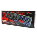 RED FIGHTER K1, billentyűzet US, játék, háttérvilágítású vezetékes (USB), fekete, 3 színű háttérvilágítás