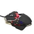 Következő termékkép RED FIGHTER egér M1, 4000 DPI, optikai, 10 tl., 1 kerék, vezetékes USB, fekete, játék