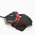 Következő termékkép RED FIGHTER egér M1, 4000 DPI, optikai, 10 tl., 1 kerék, vezetékes USB, fekete, játék