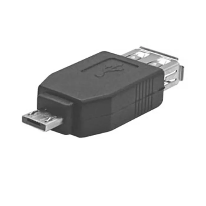 Termék főképe Redukce, USB (2.0), USB micro (2.0) M-USB A (2.0) F, 0, černá, Logo