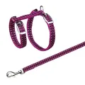 Következő termékkép Fényvisszaverő hám macska pórázzal 22-42cm/10mm 1,2m