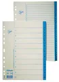 Indexek, fehér, 1-12, A4, karton, ESSELTE