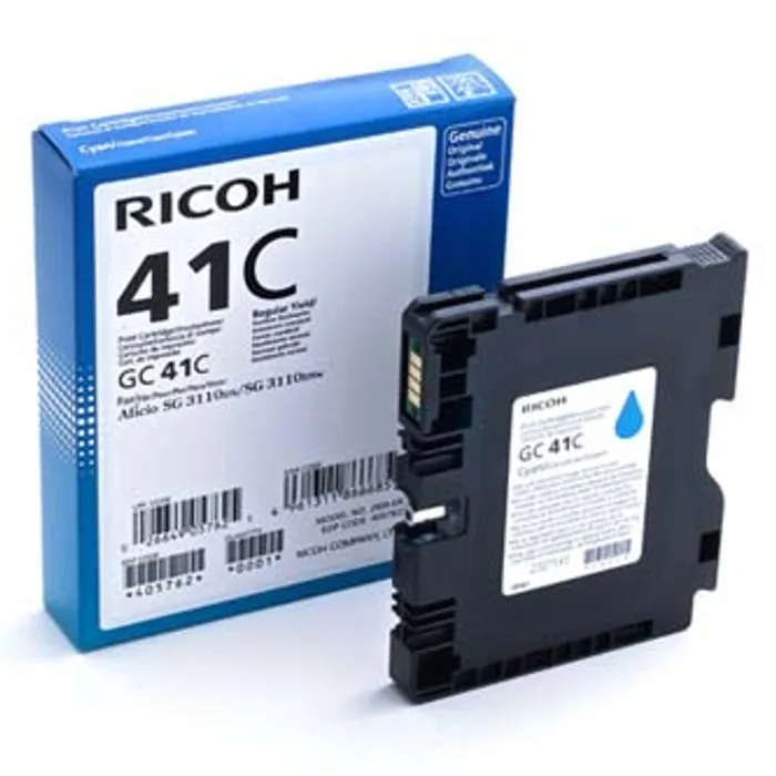 Termék főképe Ricoh originální gelová náplň 405762, cyan, 2200str., GC41HC, Ricoh AFICIO SG 2110N, 3110