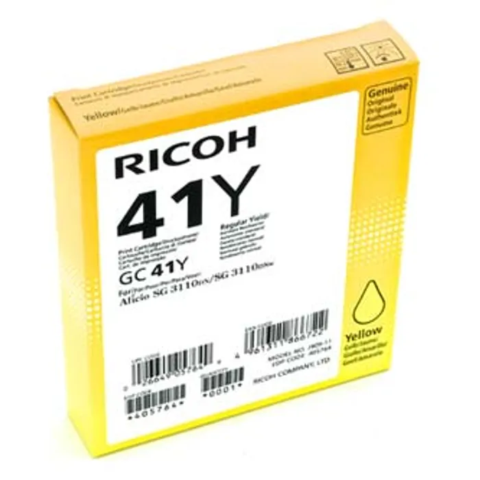 Termék főképe Ricoh originální gelová náplň 405764, yellow, 2200str., GC41HY, Ricoh AFICIO SG 3100, SG