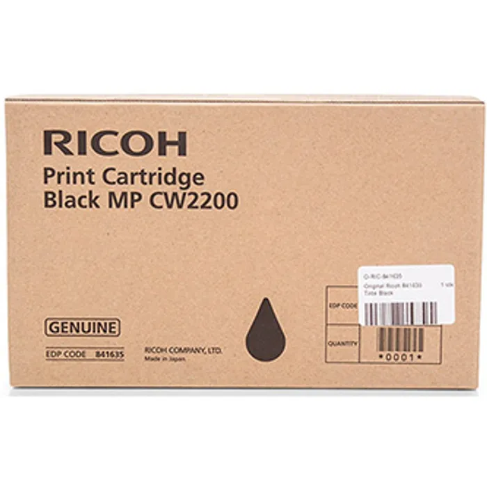 Termék főképe Ricoh originální ink 841635, black, Ricoh MP CW2200SP, MP CW2201