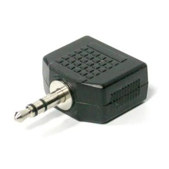 Termék főképe Rozdvojka, Audio, Jack (3,5mm) 2x F-Jack (3,5mm) M, 0, stereo, černá