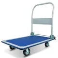 Kézi szállító kocsi, 150 kg, kék-fehér