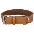 Következő termékkép Heartbeat rusztikus bőr gallér - barna L:47-55cm/40mm