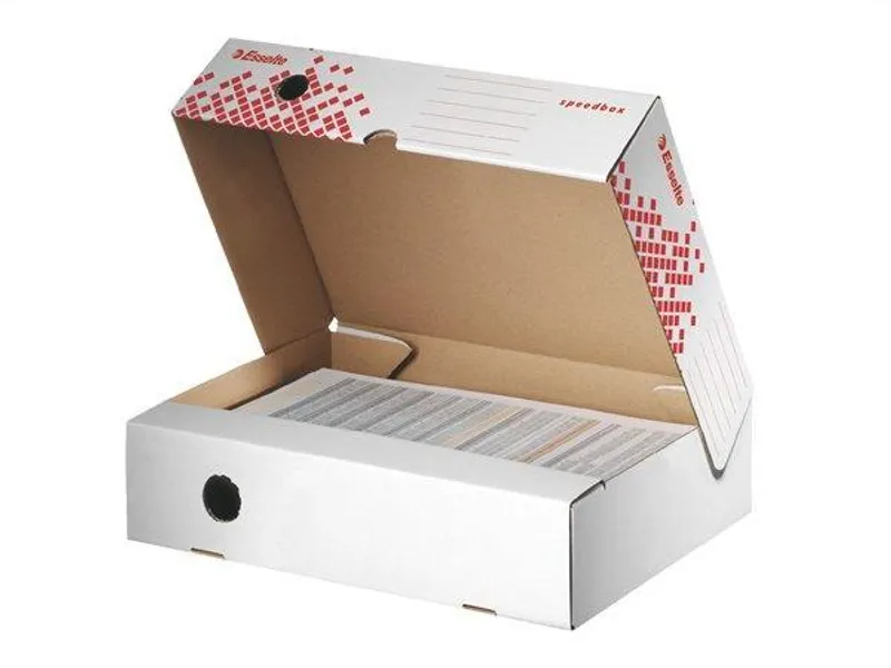 Termék főképe Rychle-složitelná horizontální archivační krabice Esselte Speedbox 80 mm, Bílá
