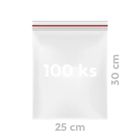 Simitózáras tasak (LDPE) 25 x 30 cm [100 db]