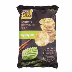 Rizs chips, wasabi, 60 g, RICE UP