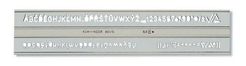 Termék főképe Šablona 748006 písmenková 5mm