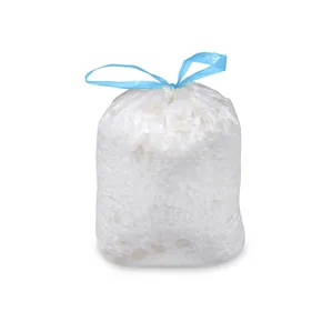 Szemeteszsák (HDPE) önzáró szalaggal fehér 45 x 50 cm 18L `S` [20 db]