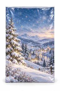 Splendor karácsonyi táska 25x40cm havas táj