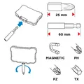 Következő termékkép Bitkészlet, 56H614, 10 bit + 1/4 mágneses bit, bitszín felbontás, grafikon