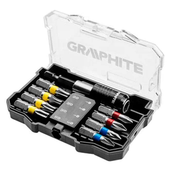 Termék főképe Sada bitů, 56H614, 10 bitů + magnetický nástavec 1/4", barevné rozlišení bitů, Graph