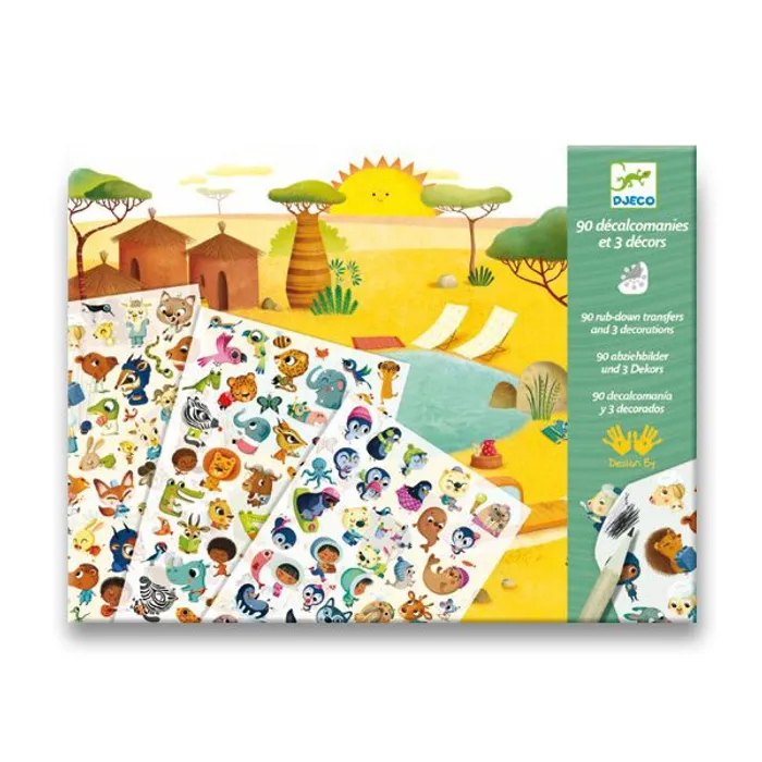 Termék főképe Sada Djeco s protlačovacími obrázky - Savana