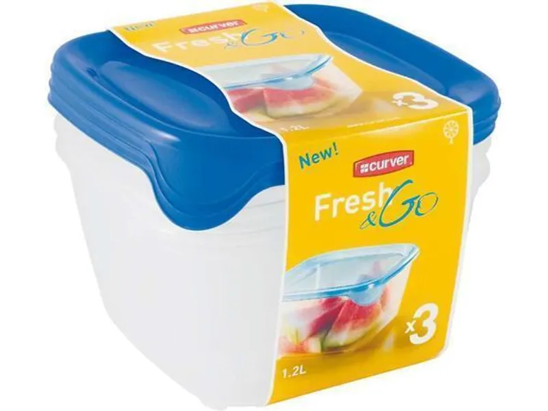 Termék főképe Sada dóz, 3x1,2 l, CURVER "Fresh&go"