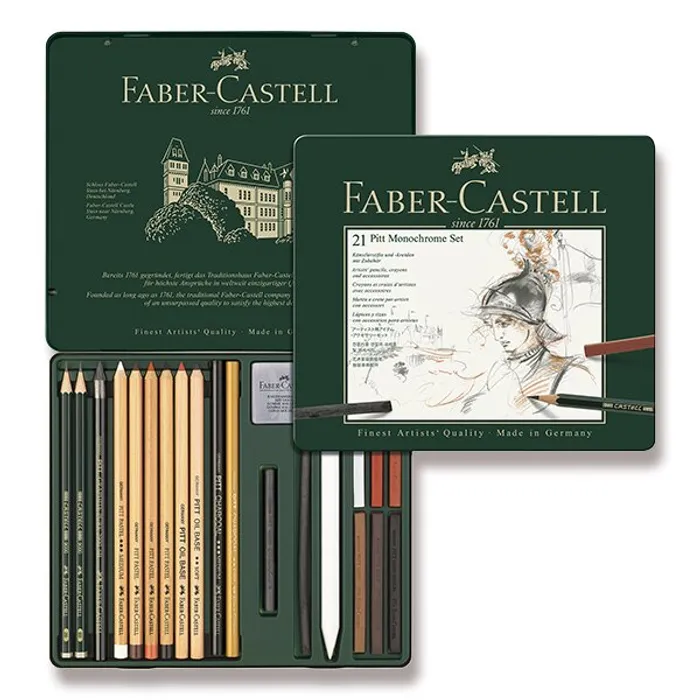 Termék főképe Sada Faber-Castell 112976 Pitt Monochrome 21 kusů