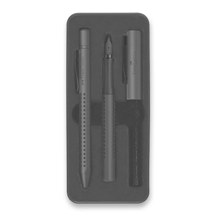 Termék főképe Sada Faber-Castell Grip Edition 2010 plnicí pero a kuličkové pero, výběr barev vínová