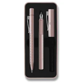 Faber-Castell Grip Edition 2011 töltőtoll és golyóstoll készlet, rózsaszín