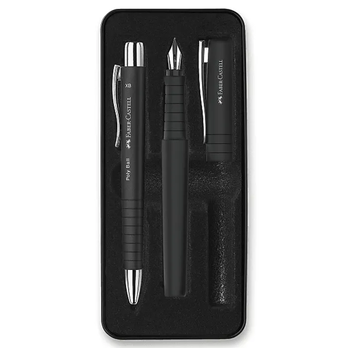 Termék főképe Sada Faber-Castell Poly Ball plnicí pero a kuličkové pero, černá