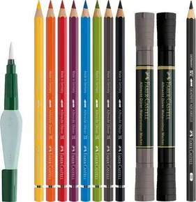 Faber-Castell Try-it dobozkészlet, Albrecht Dürer, nedves technikával - 12 db.