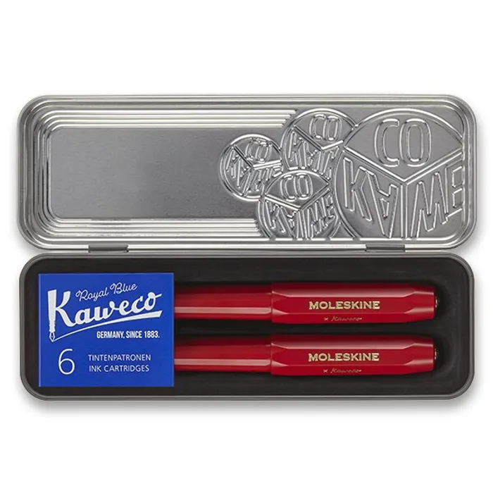 Termék főképe Sada kuličková tužka a plnicí pero Moleskine Kaweco červená
