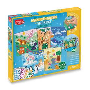 Maped Creativ Maxi Geometrikus Matrica Szett - Állatos Matricák