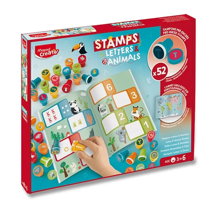 Termék főképe Sada Maped creativ Stamps Alphabet & Animals 26 + 26 ks razítek