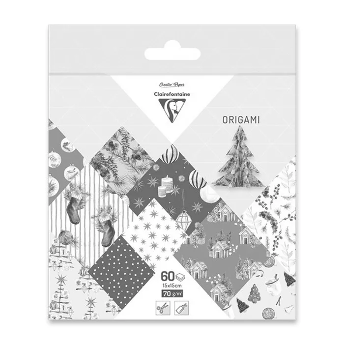 Termék főképe Sada papírů Clairefontaine Origami Cozy Christmas 60 listů