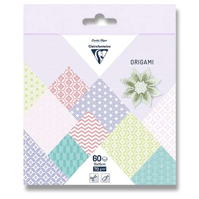 Termék főképe Sada papírů Clairefontaine Origami Spring, 60 listů