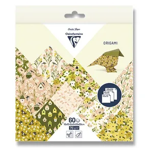 Clairefontaine Origami Spring papírkészlet, 60 lap