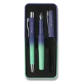 Faber-Castell Poly Ball Flow Buzzing kék töltőtoll és golyóstoll készlet