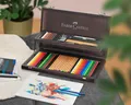 Rajzkészlet Faber-Castell 110084 Compendium fadoboz, 53 db
