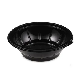 Salátás tál (rPET) fekete átmérő 176mm 500ml [50 db]