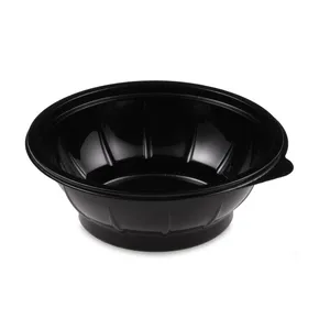Salátás tál (rPET) fekete átmérő 176mm 600ml [50 db]
